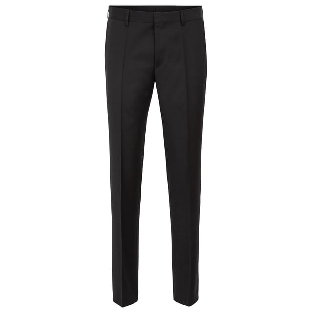 Mens Boss Gibson Trousers in black.- Hook and zip closure.- Slant pockets.- Belt loops.- Soft inner lining.- Slim fit.- Ref: 50318499001