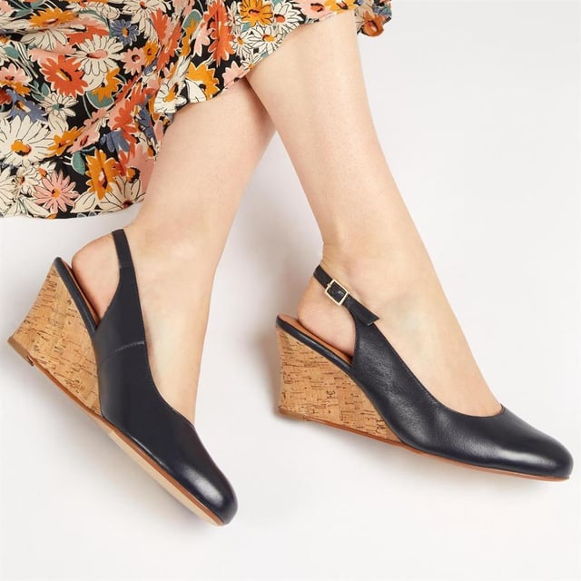 Add a touch of glamour to those occasionwear looks while keeping it comfortable with Zahra, seated on an easy wedge to distribute your weight and slingback strap across the heel to ensure they stay put.
