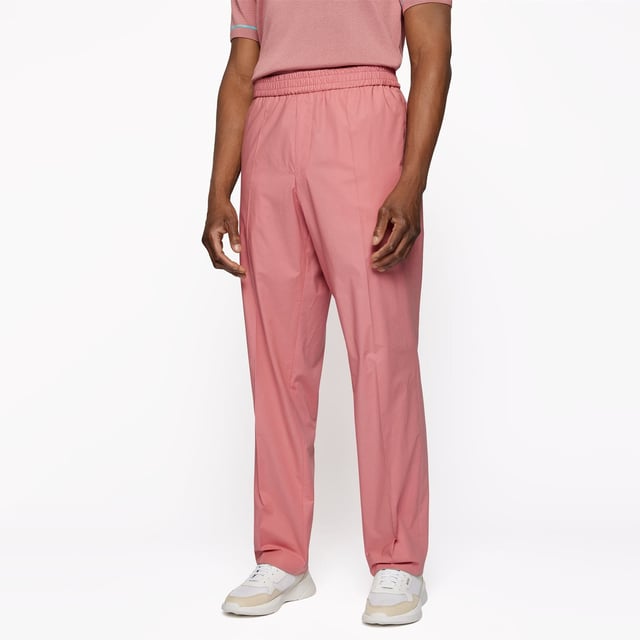 Mens Boss F-Fraye Trousers in pink.- Elasticated waistband.- Side pockets.- Ref: 50468920691