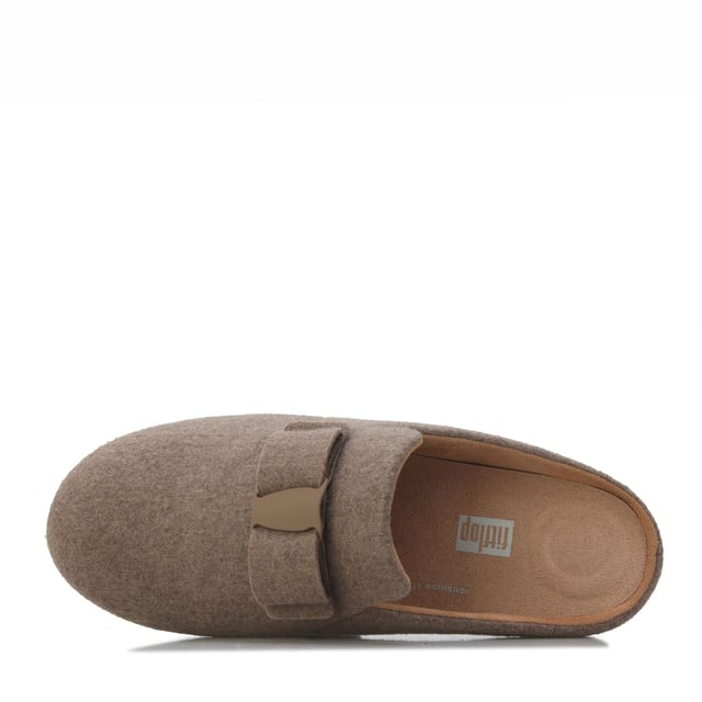 Women's Fit Flop Chrissie II Haus Bow Felt Slippers in Grey Women's Fit Flop Chrissie II Haus e01 Bow Felt Slippers.- Felt (Polyester) upper.- Slip on fastening.- Ultra-lightweight, ergonomic iQushion midsoles with anatomically mimetic arch curves and heel and ball-of-foot cushioning impact pillows.- Rubber sole. Ref: GN9A76.