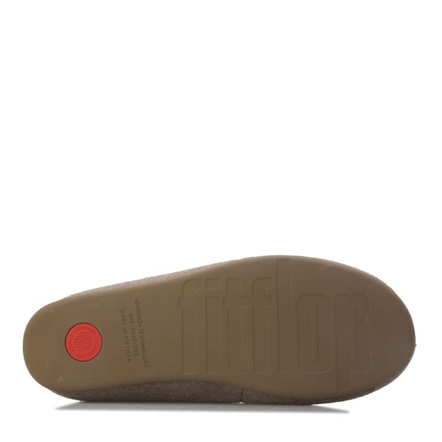 Women's Fit Flop Chrissie II Haus Bow Felt Slippers in Grey Women's Fit Flop Chrissie II Haus e01 Bow Felt Slippers.- Felt (Polyester) upper.- Slip on fastening.- Ultra-lightweight, ergonomic iQushion midsoles with anatomically mimetic arch curves and heel and ball-of-foot cushioning impact pillows.- Rubber sole. Ref: GN9A76.