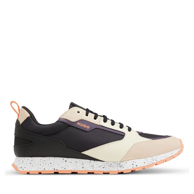 Men's HUGO Icelin Running Trainers.- Retro running inspired sneaker with suede and mesh combination with a predominantly nylon ripstop construction upper.- Tonal laces.- Loop on the back.- Lightweight EVA sole with rubber bottom.- Cemented construction. Ref: 50485912280.