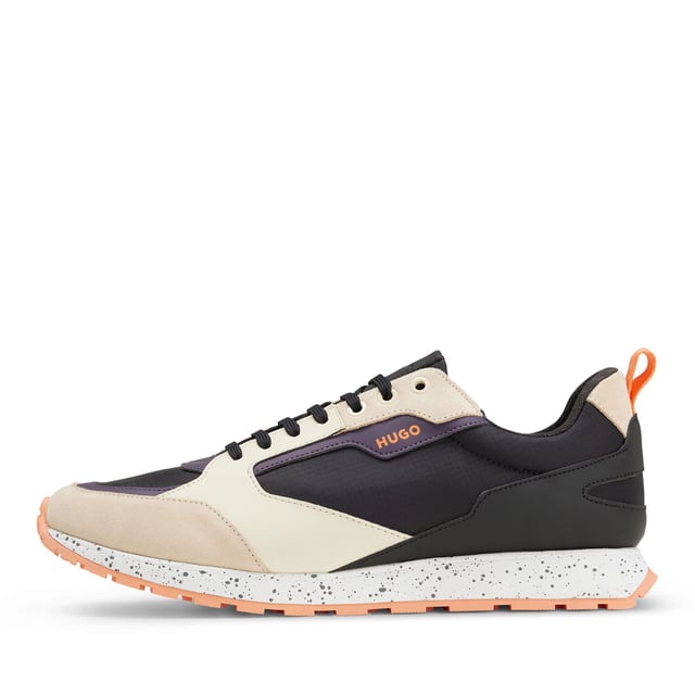Men's HUGO Icelin Running Trainers.- Retro running inspired sneaker with suede and mesh combination with a predominantly nylon ripstop construction upper.- Tonal laces.- Loop on the back.- Lightweight EVA sole with rubber bottom.- Cemented construction. Ref: 50485912280.