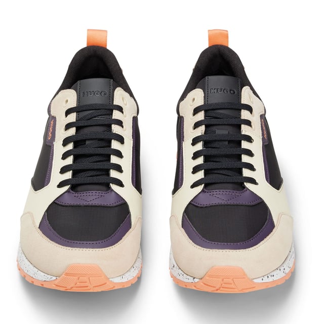 Men's HUGO Icelin Running Trainers.- Retro running inspired sneaker with suede and mesh combination with a predominantly nylon ripstop construction upper.- Tonal laces.- Loop on the back.- Lightweight EVA sole with rubber bottom.- Cemented construction. Ref: 50485912280.