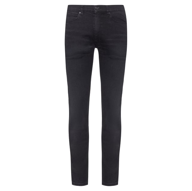 Mens Hugo 734 Skinny-Fit Jeans in charcoal.- Zip fly and button fastening.- Five-pocket design.- Branded leather patch on the rear.- Mid rise.- Ref: 50435540010