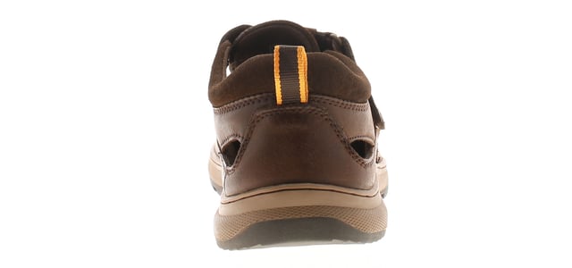 Hush Puppies Mens Sandals Comfortable Rucker Leather Brown. Leather Upper. Cambrelle Lining. Rubber Sole. Footwear Sandals.