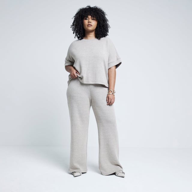 Plus collection, Wide leg, Crochet detail, Elasticated waistband