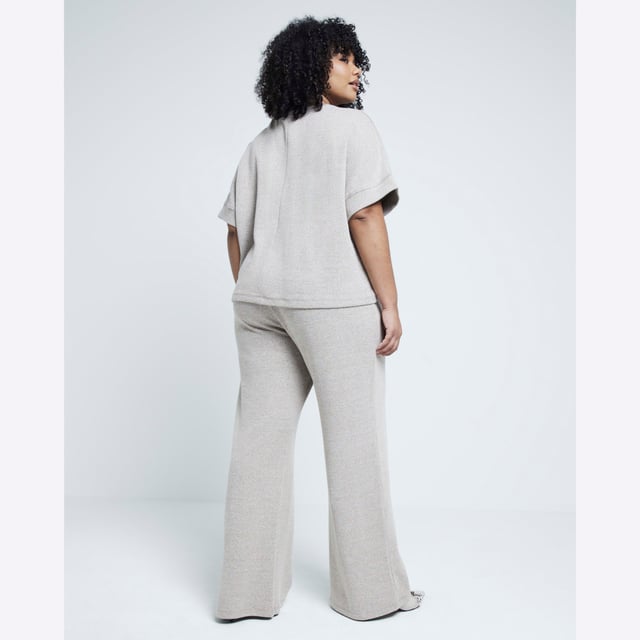 Plus collection, Wide leg, Crochet detail, Elasticated waistband