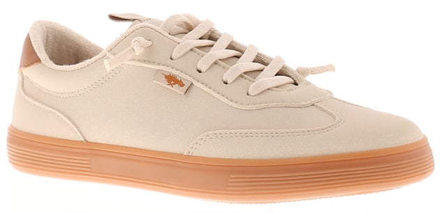 Zapatillas Rocket Dog Zap naturales para mujer, fabricadas con sintético y suela de goma. Incluyen: sistema de cordones elásticos, cuello de toalla y plantilla de espuma afelpada.