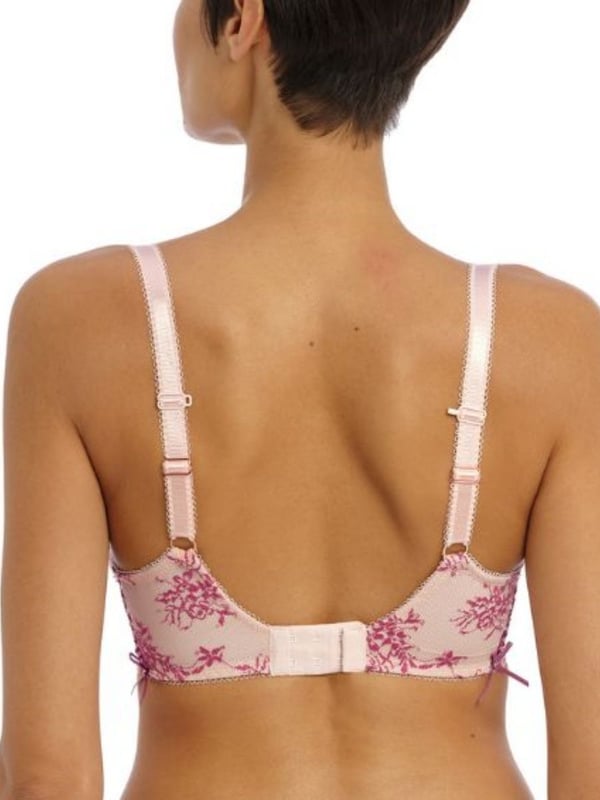 Freya Offbeat Decadence Side Support Bra. Balconette, non padded bra with full adjustable straps and matching knickers This product is recommended as hand wash only.