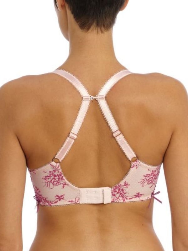 Freya Offbeat Decadence Side Support Bra. Balconette, non padded bra with full adjustable straps and matching knickers This product is recommended as hand wash only.