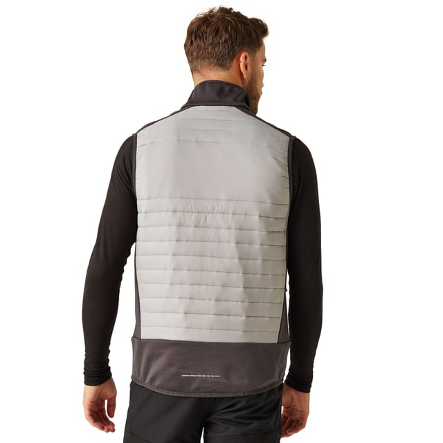 90% Polyester, 10% Elastane. Fabric: Extol Stretch, Knitted. Design: Contrast Colour, Reflective Detail. 37gsm. Fabric Technology: Insulating, Showerproof, Thermal, Warmloft, Water Repellent. Access For Decoration, Bound Armholes, Chin Guard, Cut Out Label, Elasticated Arm Holes, Inner Zip Guard, Panelled. Neckline: Bound, Elasticated, Funnel Neck. Sleeve-Type: Sleeveless. Pockets: 2 Chest Pockets, 2 Front Pockets, Zip. Fastening: Full Length, Zip. Hem: Bound, Elasticated. Sustainability: Ethical Trading Initiative, GRS Certified, Made from Recycled Materials, REACH, Sustainable Materials. XS: 36 in. S: 38 in. M: 40 in. L: 42 in. XL: 44 in. XXL: 48 in. 3XL: 51 in.