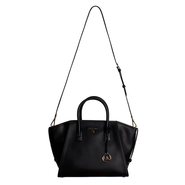 Nuestro bolso Michael Kors satchel Avril no puede faltar en tu colección, ya que es tan versátil como sofisticado. Este llamativo modelo se ha fabricado en piel flexible con bolsillos en su interior e incluye una tira de bandolera extraíble.

Detalles:
- Tipo de accesorio: Bolso Satchel.
- Material: Piel vacuna.
- Textura: Granulada.
- Herraje: En tono dorado.
- Detalles interiores: Bolsillo trasero con cierre y un bolsillo liso frontal.
- Detalles exteriores: Bolsillo trasero, logo grabado de Michael Kors y colgante.
- Correa de bandolera para portar al hombro desmontable y ajustable.
- Laterales con solapas ajustables y correas delgadas.
- Cierre: De cremallera.

Michael Kors cuenta en cada uno de sus accesorios con una colección de fuerte identidad, ofrece una mezcla fresca de tendencias, colores y siluetas que nunca pasan de moda, con estilo y actitud urbana. Cada bolso satchel mujer diseñado por Michael Kors, es un lujo accesible con un toque de glamour moderno, inesperado y cómodo que ofrece una pieza para cada ocasión.
 Medidas: 43,2 cm x 23,5 cm x 17,8 cm
 Composición: 100% Piel
 Cuidados:
Limpiar con un paño seco y suave.
Evitar la exposición prolongada al sol y la humedad.
No aplicar productos abrasivos en la piel.
Evitar el contacto con líquidos y superficies ásperas.