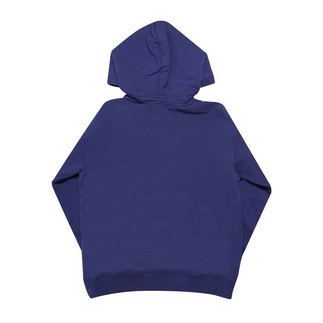 Boys Off White Monster Logo Hoodie in navy - orange.- Fixed hood.- Kangaroo pocket.- Ribbed cuffs and hem.- Off-white monster logo in orange and white at front.- Slim fit.- 100% Cotton.- Ref: OBBB0010084620