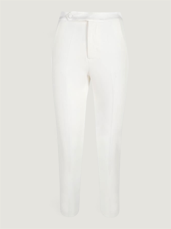 Paspelhose mit Satin-Garni-Detail