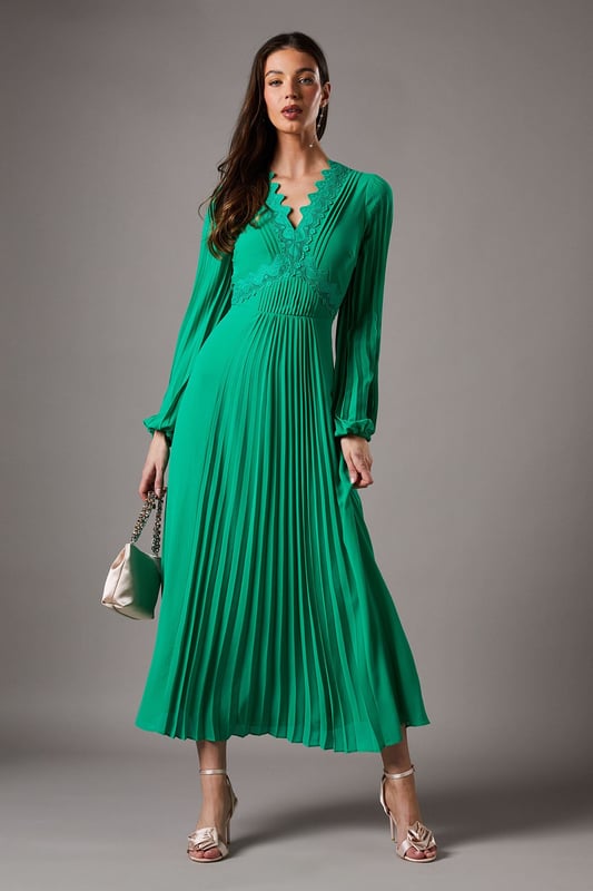 strapless open back dress Wholesale Wavy Ombre A-Line Chiffon Maxi Dress – City Goddess main image 1