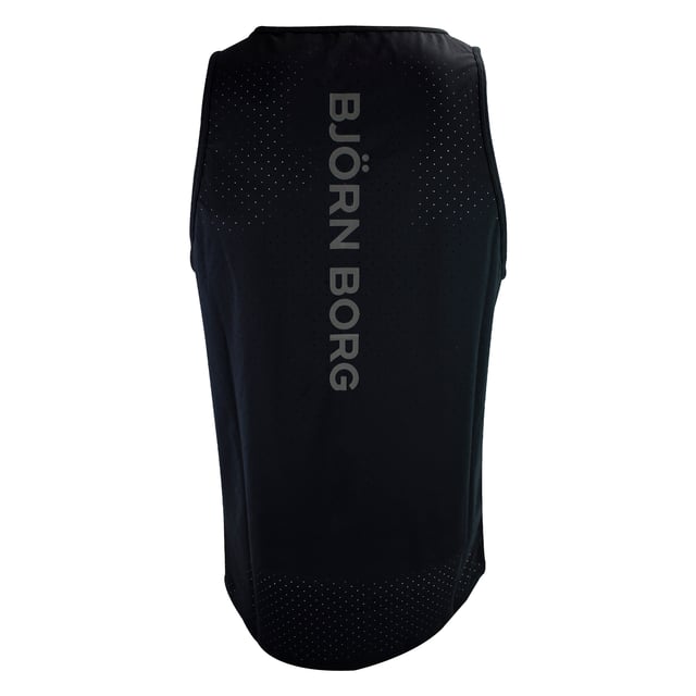 Borg Running Perforated Tank - Breathable and Lightweight Performance: Elevate your running gear with the Björn Borg Borg Running Perforated Tank, designed for athletes who value breathability and comfort. Made from lightweight, recycled polyester, this tank top features perforated fabric for enhanced ventilation, keeping you cool during intense workouts. It offers a regular fit and is perfect for warmer weather or layering. Extra Product Details:. 100% Recycled Polyester Regular Fit Perforated Fabric for breathability Round Neckline Machine Washable. This tank is a must-have for runners looking for a combination of style and performance in their gear.