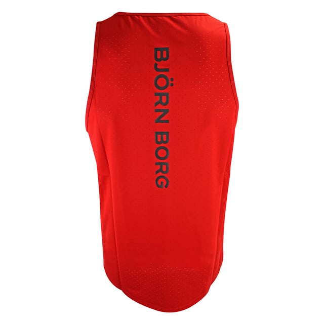 Borg Running Perforated Tank - Breathable and Lightweight Performance: Elevate your running gear with the Björn Borg Borg Running Perforated Tank, designed for athletes who value breathability and comfort. Made from lightweight, recycled polyester, this tank top features perforated fabric for enhanced ventilation, keeping you cool during intense workouts. It offers a regular fit and is perfect for warmer weather or layering. Extra Product Details:. 100% Recycled Polyester Regular Fit Perforated Fabric for breathability Round Neckline Machine Washable. This tank is a must-have for runners looking for a combination of style and performance in their gear.