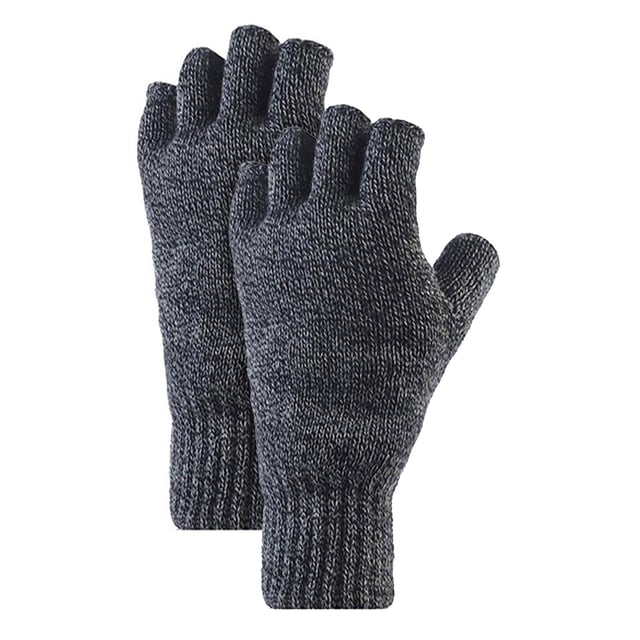 Guantes sin dedos Heat Holders para hombre: Disfruta de una comodidad superior y un estilo inigualable con los guantes sin dedos para hombre Heat Holders. Creados con un diseño adaptable, estos versátiles guantes combinan a la perfección tanto con ropa informal como formal, lo que los convierte en un complemento excepcional para su armario de invierno. Con nuestros guantes, experimentará una calidez y comodidad inigualables, esenciales para todo hombre. Confeccionados para hombre, estos guantes térmicos sin dedos Winter Warm 2.3 TOG con forro polar aislante combinan estilo y funcionalidad, convirtiéndolos en un accesorio de invierno elegante y práctico a la vez. El hilo térmico especializado y la innovadora tecnología de punto crean un pelo acolchado extra largo que retiene más aire caliente, reforzando así el grado TOG de los guantes. De este modo, los guantes mantienen las manos calientes incluso con el frío más intenso. Un forro polar suave y confortable garantiza una agradable experiencia de uso durante largos periodos de tiempo. Los guantes sin dedos Heat Holders para hombre están disponibles en una amplia gama de colores, desde los clásicos atemporales negro y gris hasta tonos vibrantes como el verde caqui y el azul marino. Estos elegantes Guantes sin Dedos no se limitan a la gama de colores, ya que están disponibles en una única talla. Detalles esenciales del producto: - Diseño elegante y estilizado - Material de forro polar térmico de alta calidad - Clasificación 2,3 TOG - Innovador diseño sin dedos - Ideales tanto para actividades informales como cotidianas