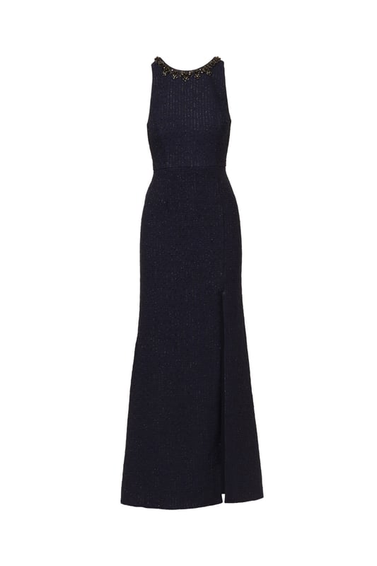 slim fit dress slacks Knitted Dress with glitter thread off White – The LBD Shop main image 1