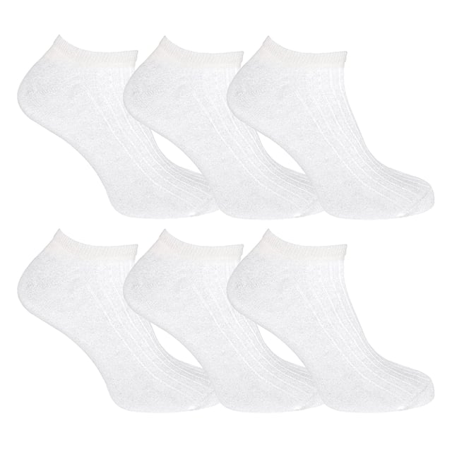 Men’s 12 Pack 100% Cotton Trainer Socks: When it comes to comfort, everyone agrees that the best bet is cotton due to its natural softness and moisture-wicking properties. Every man needs a pair of super comfortable and practical socks in his life. These 100% cotton socks provide just that!. These men’s socks are made from a soft and breathable cotton fabric for a super-soft feel. They feature a low cut trainer style, making them perfect for casual or formal wear. The moisture-wicking properties will keep your feet cool and dry throughout the day, ensuring you stay fresh. These socks also have a loose top, which ensures that you do not end up with any nasty constriction rings around your ankles after prolonged use. These premium quality socks are 100% Cotton, which means they are extra soft and comfortable, making them perfect for wearing during long days at work or around the house. You won't suffer any nasty irritation while wearing these socks, and they will make sure that you are as comfortable as you can be! These socks are ribbed to help keep them up, and are great for everyday wear, or as light, thin pairs of socks. Everyday technology for any man's feet!. These socks come in a 12 pair multipack, are available in sizes 6-11 UK and 12-14 UK, and are available in Black or White. They are Machine Washable. Extra Product Details: Men’s 12 Pairs Cotton Socks 100% Super Soft Cotton Low Cut Trainer Length Extra Comfort Moisture Wicking 2 Colour Options: Black Or White Ribbed Design Casual Or Formal Wear Loose Top, No Irritation 2 Sizes: 6-11 UK, 12-14 UK Machine Washable