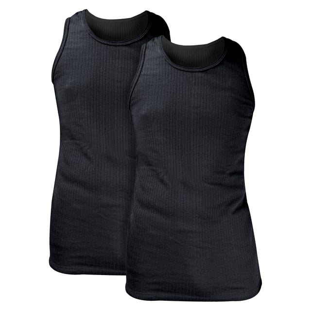 Heat Holders - 2 Pack Mens Sleeveless Top: Stay warm and comfortable with the Heat Holders 2 Pack Mens Sleeveless Top. Designed for ultimate comfort and warmth, this thermal top is perfect for layering under jackets, shirts, or hoodies during colder weather, or for wearing alone on milder days. Available in sizes M, L, XL, and XXL, it offers a snug fit for all body types. Whether you need something warm for outdoor activities or simply want to stay cosy indoors, these sleeveless tops are a fantastic choice. Featuring versatile Charcoal and classic White options, these tops are both practical and stylish. The neutral colours pair easily with any wardrobe pieces, making them perfect for casual wear and outdoor adventures. Made from high-quality materials, these tops retain body heat, providing long-lasting warmth without feeling heavy. Ideal for layering or staying warm during winter workouts, these sleeveless tops offer superior comfort. They are machine washable, maintaining softness and shape after multiple washes. Extra Product Details: Material: High-quality thermal fabric Size: M, L, XL, XXL Colour: Charcoal, White Style: Sleeveless Pack: 2 Tops Machine washable for easy care. Whether layering up for warmth or relaxing at home, the Heat Holders 2 Pack Mens Sleeveless Top keeps you comfortable, cosy, and stylish. A must-have addition to your wardrobe for the colder months.