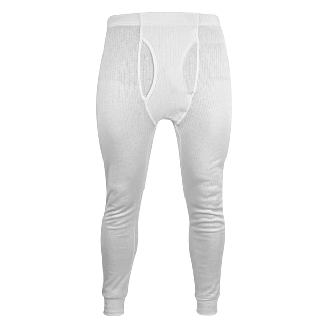 THMO - Men’s Thermal Long Johns Bottoms: Whether you're braving the great outdoors or just seeking extra warmth and comfort at home, the THMO Men's Original Thermal Underwear Bottoms is your go-to solution for a warmer life. Crafted from high-quality micro-fleece fabric, these thermal bottoms boast exceptional stretch properties and comfort seams, ensuring unrestricted movement and a snug, non-chafing fit that's perfect for layering beneath your clothing. Say goodbye to discomfort and hello to warmth!. Featuring advanced moisture and odour management technology, these thermal bottoms keep you dry and fresh throughout the day, making it an ideal choice for active lifestyles and chilly environments. At the heart of every THMO base layer lies our innovative super-soft thermal microfleece. . These thermal bottoms are available in Black or White and are made from 52% Polyester & 48% Cotton. They come in 4 Men’s sizes: Medium, Large, X-Large & XX-Large and are Machine Washable at 30°C. Extra Product Details: THMO Thermal Underwear Bottoms Micro-Fleece Fabric Comfort Stretch & Seams Moisture & Odour Management Ideal For Winter Super Soft & Warm Available In Black & White 52% Polyester, 48% Cotton Machine Washable at 30°C