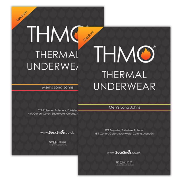 THMO - 2 Pack Multipack Mens Thermal Long Johns: Stay warm and comfortable with the THMO Mens Thermal Long Johns Set. Perfect for outdoor activities or lounging at home, this set offers warmth and comfort. Made from soft, breathable, and lightweight fabric, it provides insulation without overheating. The set includes two pairs of long johns in Black and White, offering full coverage to keep you warm. The long johns feature an elastic waistband for a secure fit, ensuring flexibility and comfort. Ideal for outdoor adventures like hiking, skiing, or camping, as well as for staying cosy indoors. Available in four sizes: Medium, Large, X-Large, and XX-Large, the set fits various body types. Black and White colours make it easy to pair with any outerwear, and the simple design adds timeless style. Extra Product Details: Material: Soft breathable fabric Sizes: Medium, Large, X-Large, XX-Large Colours: Black, White Includes: 2 pairs of thermal long johns Elastic waistband for secure fit Machine washable. Ideal for anyone seeking warmth and comfort, whether at home or on the go during colder weather.