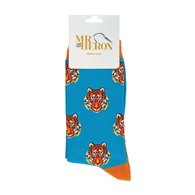 Mr Heron Bamboo Patterned Animal Socks: Miss Sparrow prides their products on the philosophy of making your feet feel fabulous all year round. Whether it's their chic and stylish products, they bring you unique, exciting and fashionable accessories, full of individuality to give you the confidence to be you. If you’re after great bamboo socks with very bright, funky and crazy colours then these bunch of Mr Heron Socks are perfect! With loads of patterns like spots, stripes, zig zags and more! You’ll be sure to find the perfect pair to jazz up your feet!. Their socks will keep your toes warm and make your loved ones smile on special occasions. They would even make a wonderful gift for yourself or a loved one. These socks are breathable, hypoallergenic antibacterial and super soft. There are many patterns available, we’re sure you’ll find something that’ll suit you. These range of socks are made from 54% Bamboo, 22% Cotton, 16% Polyester, 6% Nylon, 2% Elastane. They are men’s size 6-11 UK. Machine washable under 40. Do not dry clean. Do not iron. Do not bleach. Extra Product Details: Men’s Mr Heron Socks Novelty Bamboo Socks A Great Gift Bamboo Rich Fibres 4 Funky Patterns Super Soft & Breathable Hypoallergenic Antibacterial Machine Washable Under 40