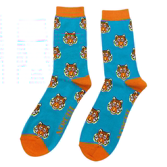 Mr Heron Bamboo Patterned Animal Socks: Miss Sparrow prides their products on the philosophy of making your feet feel fabulous all year round. Whether it's their chic and stylish products, they bring you unique, exciting and fashionable accessories, full of individuality to give you the confidence to be you. If you’re after great bamboo socks with very bright, funky and crazy colours then these bunch of Mr Heron Socks are perfect! With loads of patterns like spots, stripes, zig zags and more! You’ll be sure to find the perfect pair to jazz up your feet!. Their socks will keep your toes warm and make your loved ones smile on special occasions. They would even make a wonderful gift for yourself or a loved one. These socks are breathable, hypoallergenic antibacterial and super soft. There are many patterns available, we’re sure you’ll find something that’ll suit you. These range of socks are made from 54% Bamboo, 22% Cotton, 16% Polyester, 6% Nylon, 2% Elastane. They are men’s size 6-11 UK. Machine washable under 40. Do not dry clean. Do not iron. Do not bleach. Extra Product Details: Men’s Mr Heron Socks Novelty Bamboo Socks A Great Gift Bamboo Rich Fibres 4 Funky Patterns Super Soft & Breathable Hypoallergenic Antibacterial Machine Washable Under 40