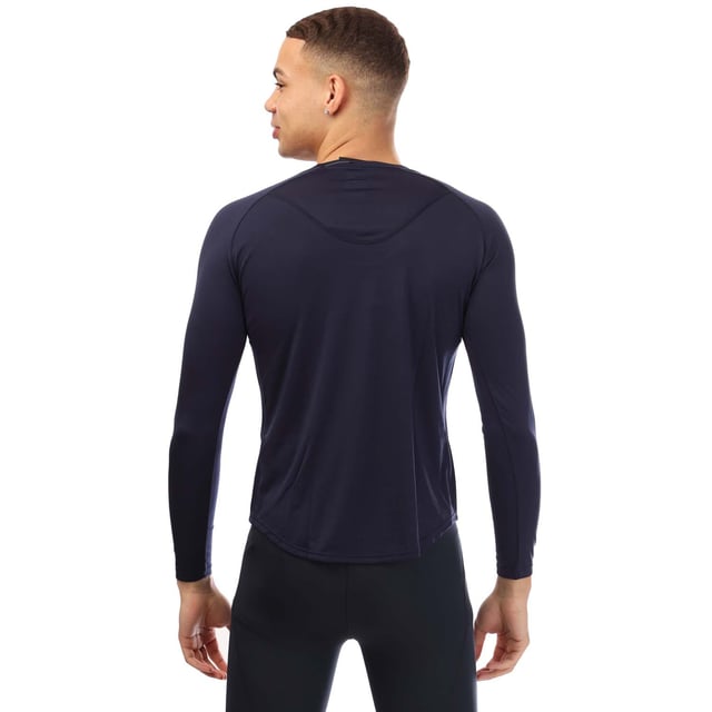 Mens Skins Series-3 Long Sleeve T- Shirt in navy.- Round neck.- Long sleeves.- Mesh panelling for improved breathability and movement.- Silver reflective logos.- 100% Polyester.- Ref: ST40754569010