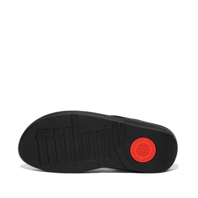 Met metallic versieringen zijn de FitFlop Halo teensandalen voor dames perfect om een extra zomerse touch aan elke look te geven. Het bovenwerk van zacht leer in een stijlvol silhouet is ideaal voor elke dag. De Microwobbleboard™ tussenzolen helpen schokken te absorberen en de druk onder de voeten te verminderen.