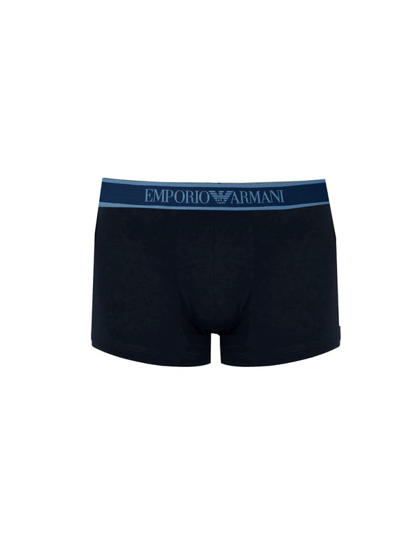 Mens Emporio Armani 3 Pack of Core Logo Trunks in various.- Branded elasticated waistband.- Stretch fabric.- 95% Cotton  5% Elastane.XS = 27-29inS = 30-32inM = 32-34inL = 34-36inXL = 37-39inXXL = 39-41in- Ref: 1121314F775336We regret that underwear is non-returnable due to hygiene reasons.