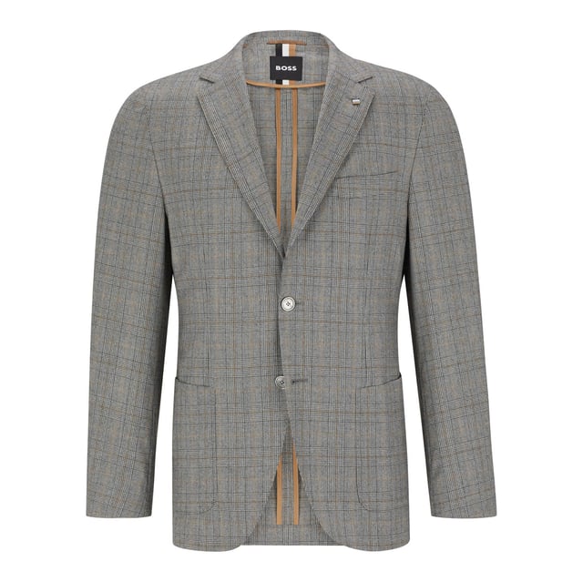 Men's Boss C-Jaye Blazer Jacket.- Notch lapels.- 2 button closure.- 2 patch pockets, 1 welt pocket.- Kissing buttons to cuffs.- Woven design.- Regular fit. Material: 100% Virgin Wool. Ref: 50485716001.