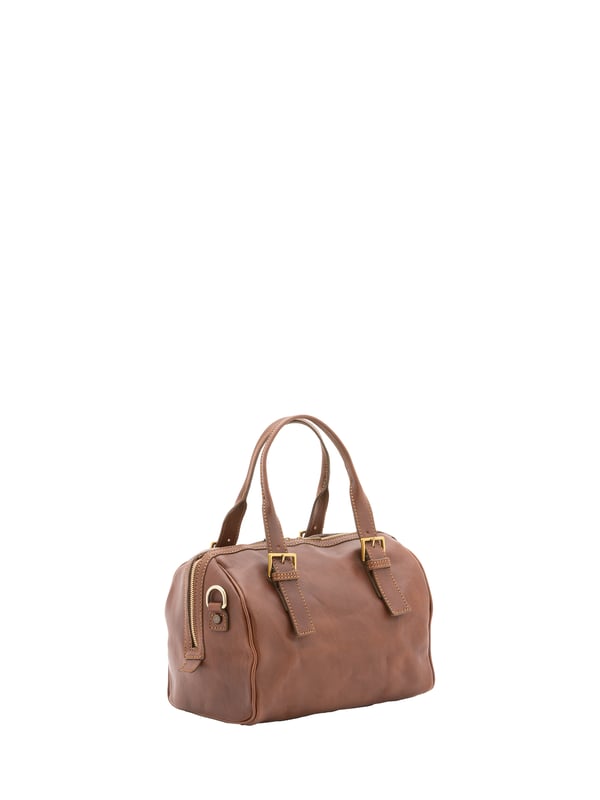 Alessia Firenze Bolsa de baúl Unisexo Bolsa baúl unisex. El cierre es con cremallera. Los bolsillos internos son uno con cremallera. Los bolsillos externos están ausentes. La bandolera es ajustable en piel. El asa es regulable en piel. Hay un compartimento interno. El material exterior es 100% Piel Auténtica. Internamente está forrado en algodón. Medidas: 29x27x13 cm. Hecho en Italia