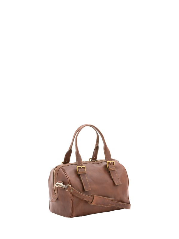 Alessia Firenze Bolsa de baúl Unisexo Bolsa baúl unisex. El cierre es con cremallera. Los bolsillos internos son uno con cremallera. Los bolsillos externos están ausentes. La bandolera es ajustable en piel. El asa es regulable en piel. Hay un compartimento interno. El material exterior es 100% Piel Auténtica. Internamente está forrado en algodón. Medidas: 29x27x13 cm. Hecho en Italia