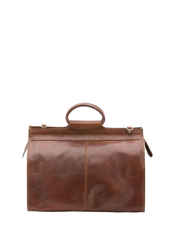 Alessia Firenze Bolsa de viaje Unisexo Bolsa de viaje unisex. El cierre es con cremallera. Los bolsillos internos son uno con cremallera. Los bolsillos externos son uno en la espalda con cremallera. La bandolera es ajustable y extraíble en piel. El mango es de piel. Hay un compartimento interno. El material exterior es 100% Piel Auténtica. Internamente está forrado en algodón. Medidas: 49x39x24 cm. Hecho en Italia
