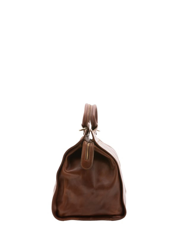 Alessia Firenze Bolsa de viaje Unisexo Bolsa de viaje unisex. El cierre es con cremallera. Los bolsillos internos son uno con cremallera. Los bolsillos externos son uno en la espalda con cremallera. La bandolera es ajustable y extraíble en piel. El mango es de piel. Hay un compartimento interno. El material exterior es 100% Piel Auténtica. Internamente está forrado en algodón. Medidas: 49x39x24 cm. Hecho en Italia