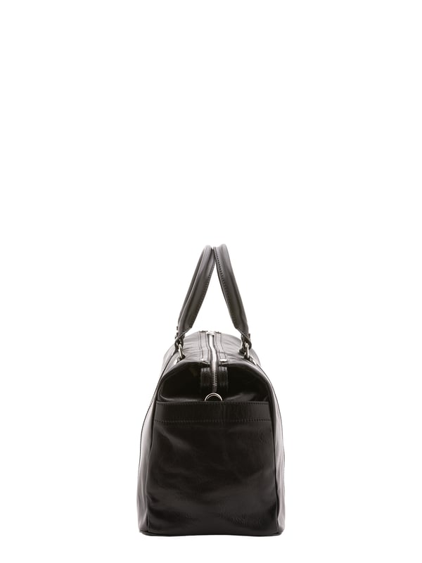 Alessia Firenze Bolsa de viaje Unisexo Bolsa de viaje unisex. El cierre es con cremallera. Los bolsillos internos son uno con cremallera y otro abierto. Los bolsillos externos están ausentes. La bandolera es ajustable y extraíble en piel. El mango es de piel. Hay un compartimento interno. El material exterior es 100% Piel Auténtica. Internamente está forrado en algodón. Medidas: 50x35x20 cm. Hecho en Italia