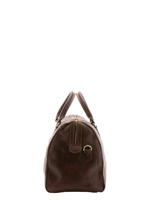 Alessia Firenze Reisetasche Unisex Unisex-Reisetasche mit Reißverschluss. eine mit Reißverschluss-Innentaschen. fehlende Außentaschen. verstellbarer und abnehmbarer Schultergurt aus Leder. im Ledergriff. ein Innenfach. Außenmaterial. Innen mit Baumwolle gefüttert. Maße: 52x38x20 cm. Hergestellt in Italien