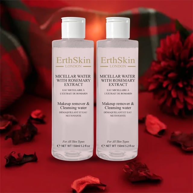 2x Micellair Water met Rozemarijnextract 150ml "Een zacht maar effectief reinigingswater om make-up te verwijderen.
Verrijkt met rozemarijnextract om de huid te kalmeren en voor te bereiden op de volgende stap. Rozemarijnextract staat bekend om zijn ontstekingsremmende eigenschappen, die roodheid zouden kunnen helpen verminderen."