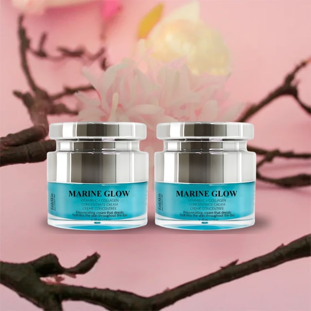 Packed with Vitamin C to help reduce age spots and uneven skin tone.
Great pair with the Marine Glow Vitamin C serum for max hydration and protection for your skin. Get even glowly skin with this collection.
Usage: Apply a small amount to freshly washed skin. Can be used with o Marine Glow Vitamin C + Collagen Concentrate Serum 30ml



Ingredients:

Aqua (Water), Caprylic/ Capric Triglyceride, Coco-Caprylate/ Caprate, Glycerin, Prunus Amygdalus (Sweet Almond) Dulcis Oil, Polyglyceryl-3 Distearate, Glyceryl Stearate, Olea Europaea (Olive) Fruit Oil, Simmondsia Chinensis (Jojoba) Seed Oil, Stearyl Alcohol, Hydrolyzed Collagen, Ascorbyl Palmitate, Aloe Barbadensis Leaf Juice, Glycine Soja Oil, Tocopherol, Beta-Sitosterol, Squalene, Xanthan gum, Glyceryl Stearate Citrate, Disodium EDTA, Ethylhexylglycerin, Phenoxyethanol, Potassium Sorbate, Sodium Benzoate, Citric Acid, Parfum (Fragance), Citral, Citronellol, Limonene, Linalool.