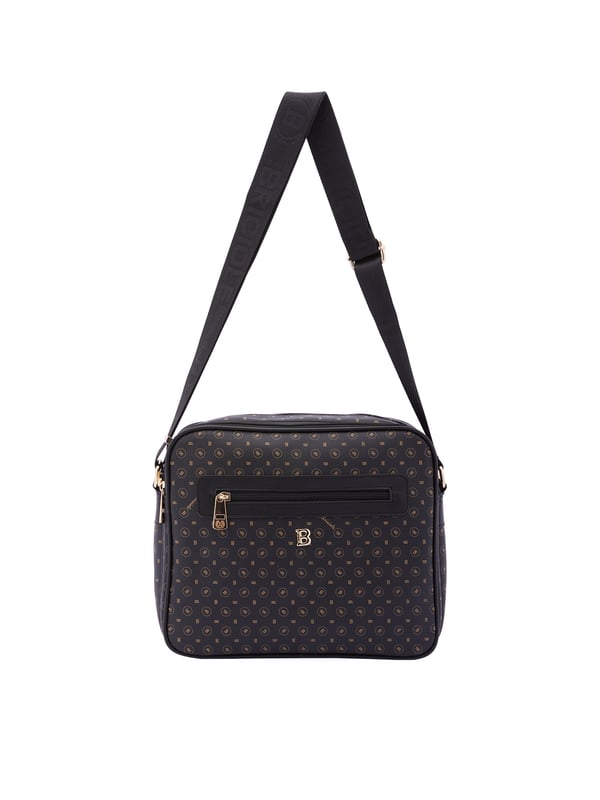 Crossbodytas voor dames met ritssluiting. één met binnenzakken met ritssluiting. twee vooraan met ritssluiting en twee achteraan met externe zakken met ritssluiting. verstelbaar in stoffen schouderband. ontbrekend handvat. Drie binnenvakken.  extern materiaal. gevoerd met polyester binnenkant. Afmetingen: 24x29x11 cm. Modeproduct