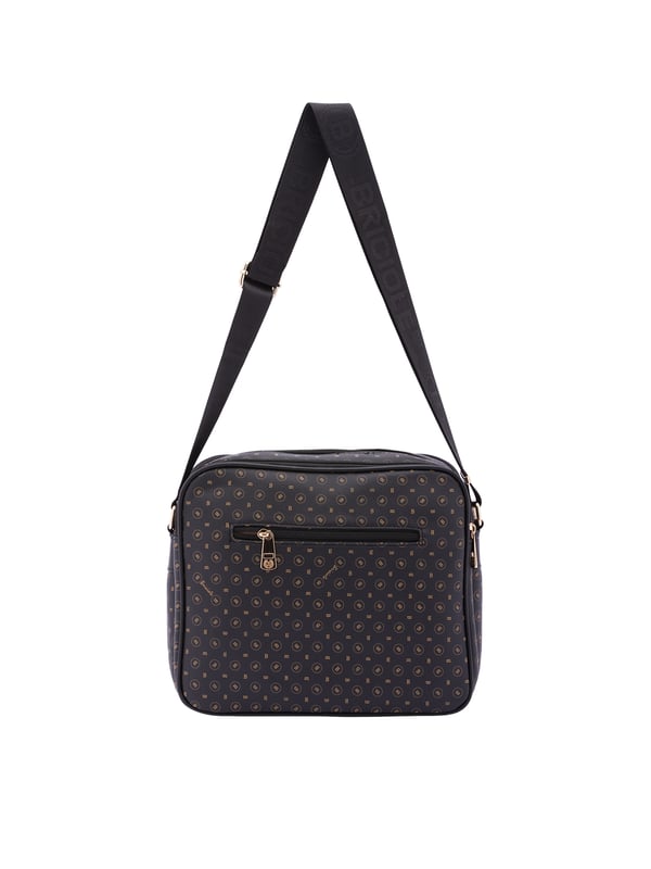 Crossbodytas voor dames met ritssluiting. één met binnenzakken met ritssluiting. twee vooraan met ritssluiting en twee achteraan met externe zakken met ritssluiting. verstelbaar in stoffen schouderband. ontbrekend handvat. Drie binnenvakken.  extern materiaal. gevoerd met polyester binnenkant. Afmetingen: 24x29x11 cm. Modeproduct