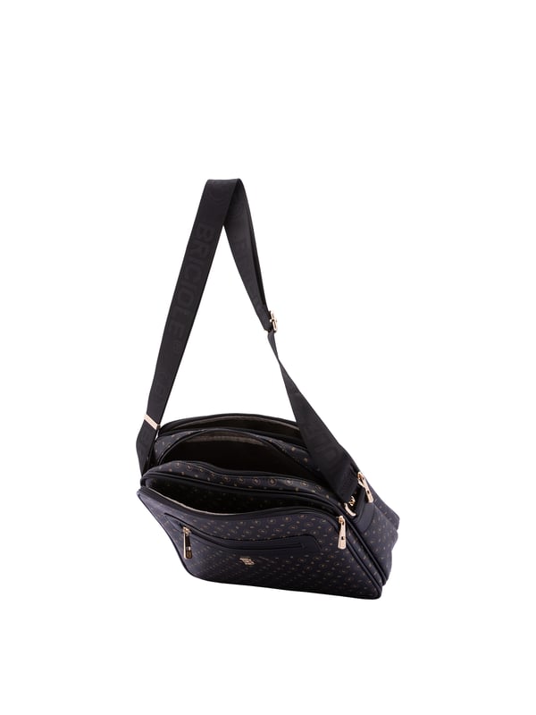Crossbodytas voor dames met ritssluiting. één met binnenzakken met ritssluiting. twee vooraan met ritssluiting en twee achteraan met externe zakken met ritssluiting. verstelbaar in stoffen schouderband. ontbrekend handvat. Drie binnenvakken.  extern materiaal. gevoerd met polyester binnenkant. Afmetingen: 24x29x11 cm. Modeproduct