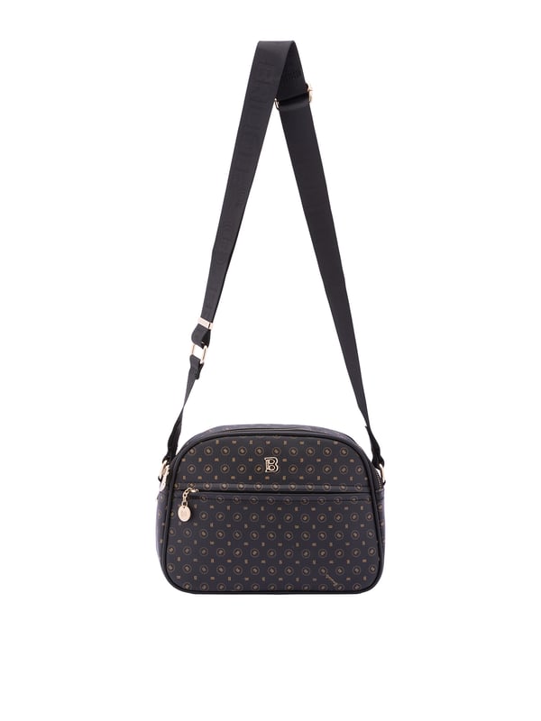 Briciole Bolso de hombro Mujer Bolso bandolera para mujer. El cierre es con cremallera. Los bolsillos internos son uno con cremallera. Los bolsillos externos son uno delantero con cremallera y otro trasero con cremallera. La bandolera es ajustable en tela. Falta el mango. Hay dos compartimentos internos. El material exterior es ecopiel. Internamente está forrado en poliéster. Medidas: 19x26x9 cm. Producto de moda