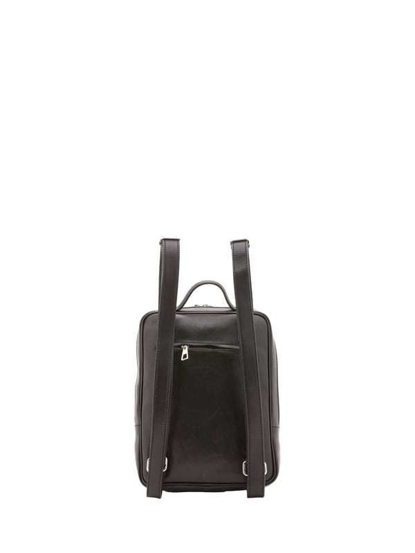 Alessia Firenze Rucksack Unisex Unisex-Rucksack mit Reißverschluss. eine mit Reißverschluss-Innentaschen. zwei Außentaschen vorne mit Reißverschluss und eine hinten mit Reißverschluss. verstellbarer Schultergurt aus Leder. im Ledergriff. ein Innenfach. Außenmaterial. Innen mit Baumwolle gefüttert. Maße: 27x36x8 cm. Hergestellt in Italien