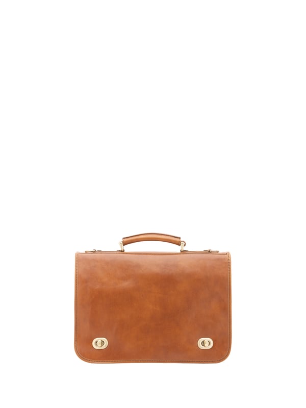 Alessia Firenze Handtasche Unisex Unisex-Handtasche mit Schnappverschluss. Multifunktionstaschen Innentaschen. eine Rückseite mit Reißverschluss-Außentaschen. verstellbarer und abnehmbarer Schultergurt aus Leder. im Ledergriff. ein Innenfach. Außenmaterial. Innenfutter aus echtem Leder. Maße: 39x28x10 cm. Hergestellt in Italien