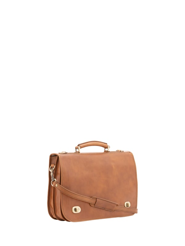Alessia Firenze Handtasche Unisex Unisex-Handtasche mit Schnappverschluss. Multifunktionstaschen Innentaschen. eine Rückseite mit Reißverschluss-Außentaschen. verstellbarer und abnehmbarer Schultergurt aus Leder. im Ledergriff. ein Innenfach. Außenmaterial. Innenfutter aus echtem Leder. Maße: 39x28x10 cm. Hergestellt in Italien