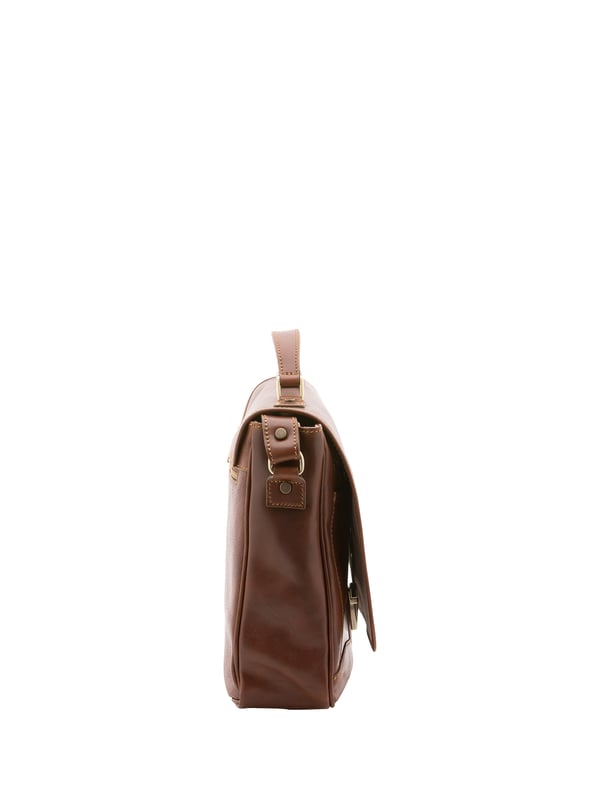 Alessia Firenze Handtasche Unisex Unisex-Handtasche mit Volantverschluss aus Leder. eine mit Reißverschluss-Innentaschen. Zwei offene Vorderseiten, eine Vorderseite mit Reißverschlüssen und eine Rückseite mit Reißverschluss-Außentaschen. im Schultergurt aus Leder. im Ledergriff. ein Innenfach. Außenmaterial. Innen mit Baumwolle gefüttert. Maße: 40x30x9 cm. Hergestellt in Italien